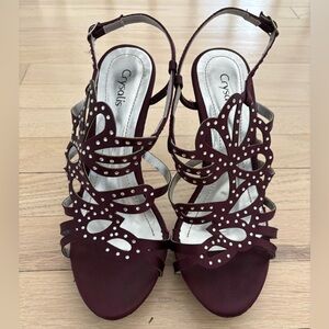 Brazilian Women's Purple Heeled Sandals